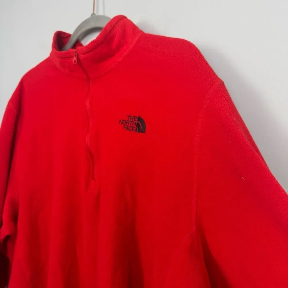 THE NORTH FACE | TKA 100 Orange Red Glacier 1/4 Zip Pullover Men’s Size XX-Large